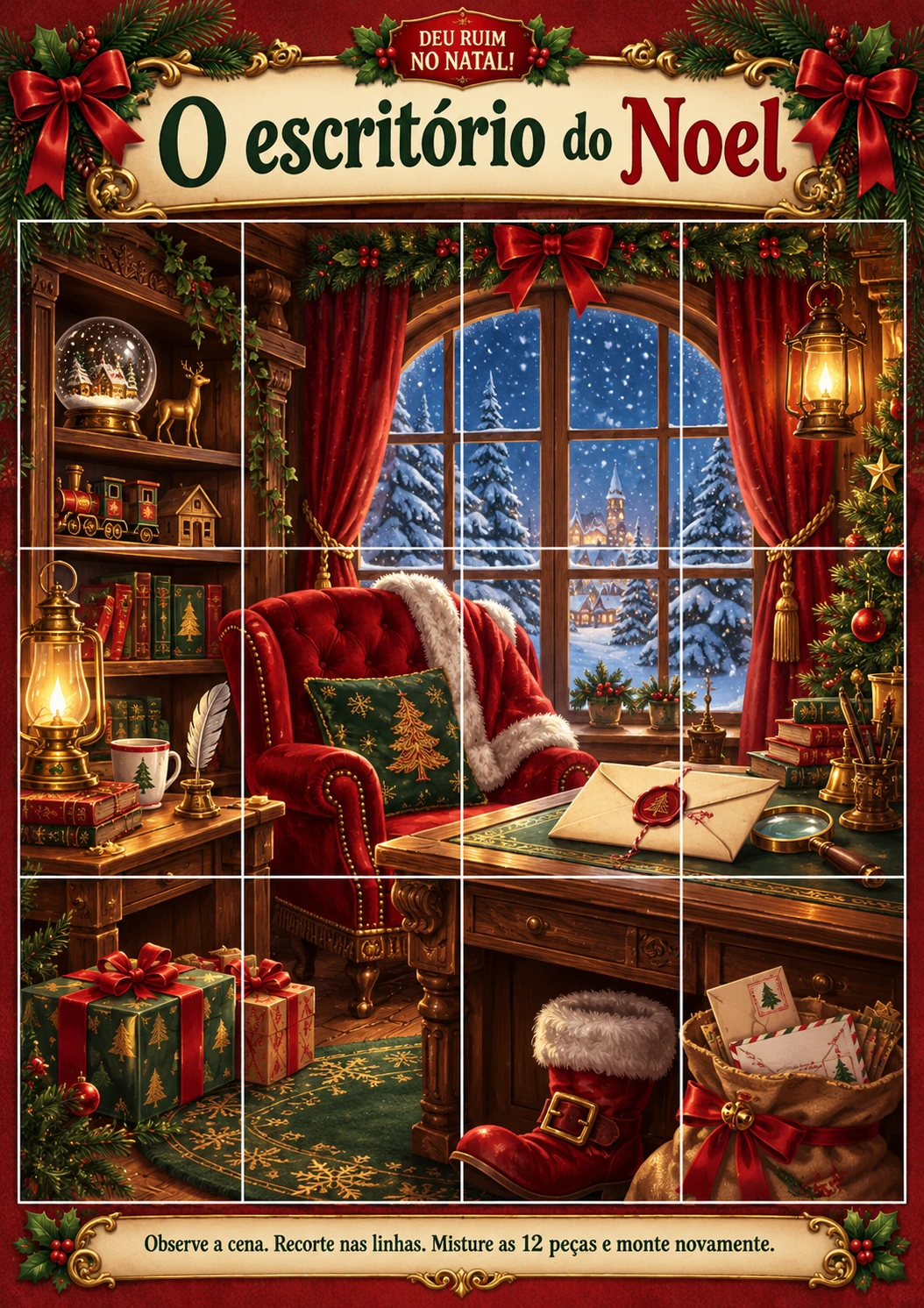 Quebra-cabeça real do escritório do Noel
