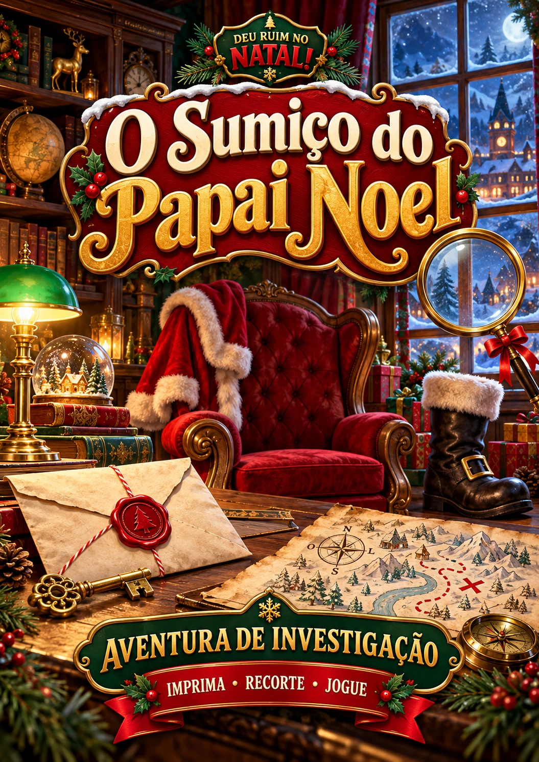 Capa de O Sumiço do Papai Noel