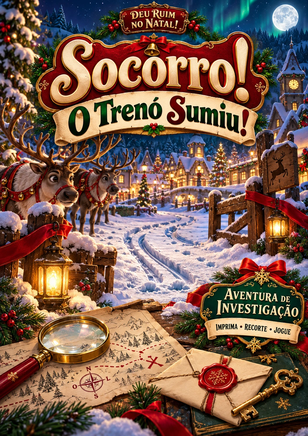 Capa de Socorro! O Trenó Sumiu!